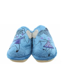 Adorable Blue Sweetheart Slippers