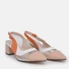 Belle & Lucy Beautiful Beige Multi Slingback Heels
