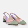 Belle & Lucy Beautiful Salvia Multi Slingback Heels