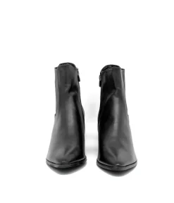 Belle & Lucy Black Cowboy Style Ankle Boot