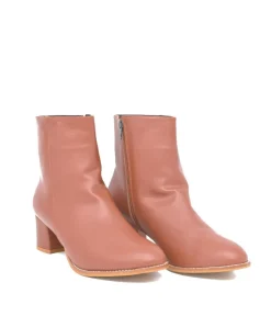 Belle & Lucy Chic Brown Ankle Boots