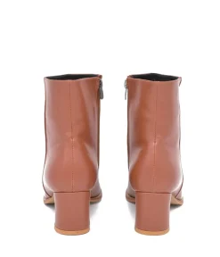Belle & Lucy Chic Brown Ankle Boots