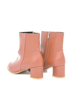 Belle & Lucy Chic Brown Ankle Boots