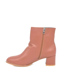 Belle & Lucy Chic Brown Ankle Boots