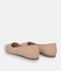 Belle & Lucy Classic Beige Pointy Ballet Flats