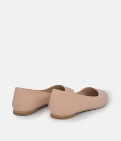 Belle & Lucy Classic Beige Pointy Ballet Flats