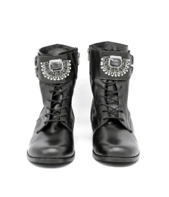 Belle & Lucy Glam Black Ankle Boot