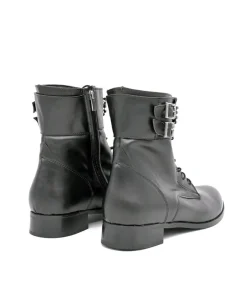 Belle & Lucy Glam Black Ankle Boot