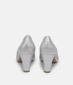 Belle & Lucy Gorgeous Silver Embellished Heels