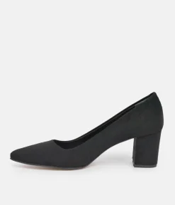 Belle & Lucy Plush Suedette Block Heels