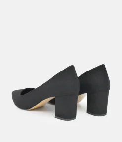 Belle & Lucy Plush Suedette Block Heels