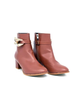 Belle & Lucy Stylish Brown Ankle Boot