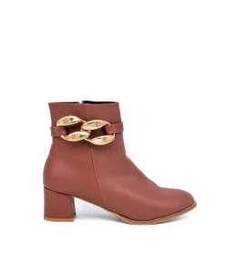 Belle & Lucy Stylish Brown Ankle Boot