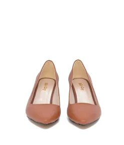 Belle & Lucy Stylish Brown Midi Heels