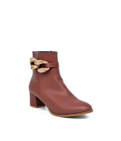 Belle & Lucy Stylish Brown Ankle Boot