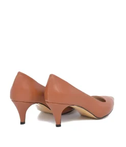 Belle & Lucy Stylish Brown Midi Heels