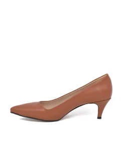 Belle & Lucy Stylish Brown Midi Heels