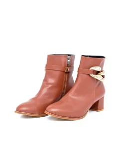 Belle & Lucy Stylish Brown Ankle Boot