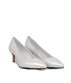Belle & Lucy Stylish Pearl Midi Heels
