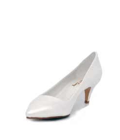 Belle & Lucy Stylish Pearl Midi Heels