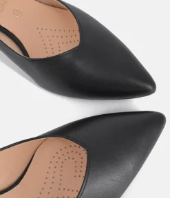 Bioeco Black Leather Stiletto Heels