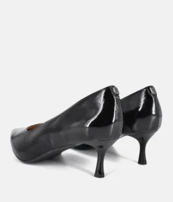 Bioeco Black Patent Leather Stiletto Heels