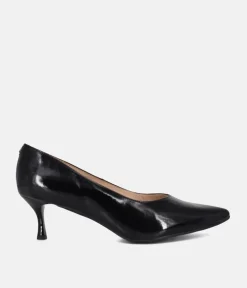 Bioeco Black Patent Leather Stiletto Heels