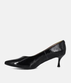 Bioeco Black Patent Leather Stiletto Heels