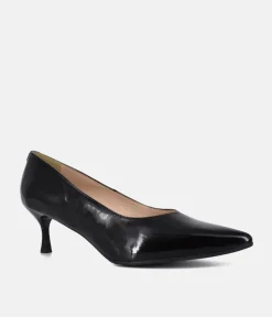 Bioeco Black Patent Leather Stiletto Heels