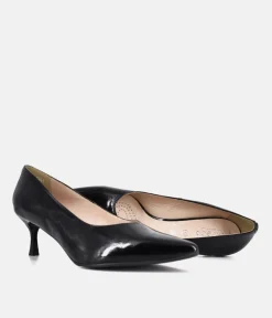 Bioeco Black Patent Leather Stiletto Heels