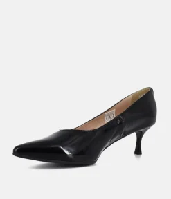 Bioeco Black Patent Leather Stiletto Heels