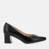 Bioeco Classic Black Patent Block Heel Shoes
