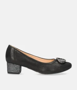 Bioeco Dressy Black Block Heel Shoes
