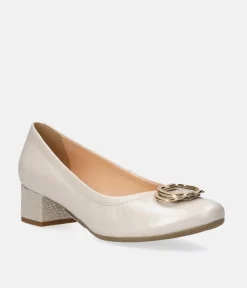 Bioeco Dressy Pearl Block Heel Shoes