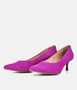 Bioeco Fuchsia Pink Suede Stiletto Heels