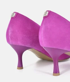 Bioeco Fuchsia Pink Suede Stiletto Heels