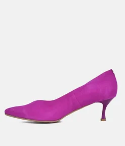 Bioeco Fuchsia Pink Suede Stiletto Heels