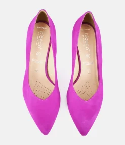 Bioeco Fuchsia Pink Suede Stiletto Heels