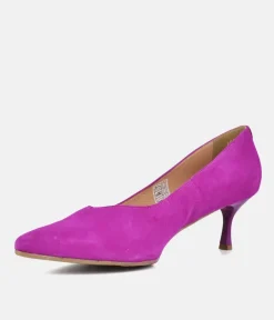 Bioeco Fuchsia Pink Suede Stiletto Heels