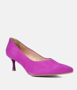 Bioeco Fuchsia Pink Suede Stiletto Heels