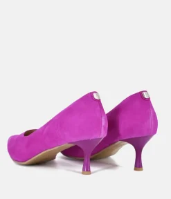 Bioeco Fuchsia Pink Suede Stiletto Heels