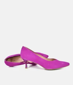 Bioeco Fuchsia Pink Suede Stiletto Heels