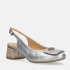 Bioeco Glamourous Gold and Silver Slingback Heels