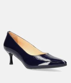 Bioeco Navy Patent Leather Stiletto Heels