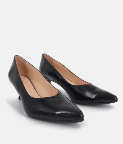 Bioeco Navy Patent Leather Stiletto Heels