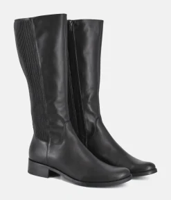 Bioeco Premium Black Leather Long Boots