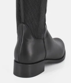 Bioeco Premium Black Leather Long Boots