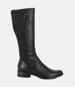 Bioeco Premium Black Leather Long Boots