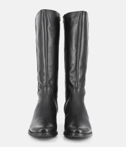 Bioeco Premium Black Leather Long Boots