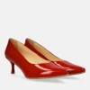 Bioeco Red Patent Leather Stiletto Heels
